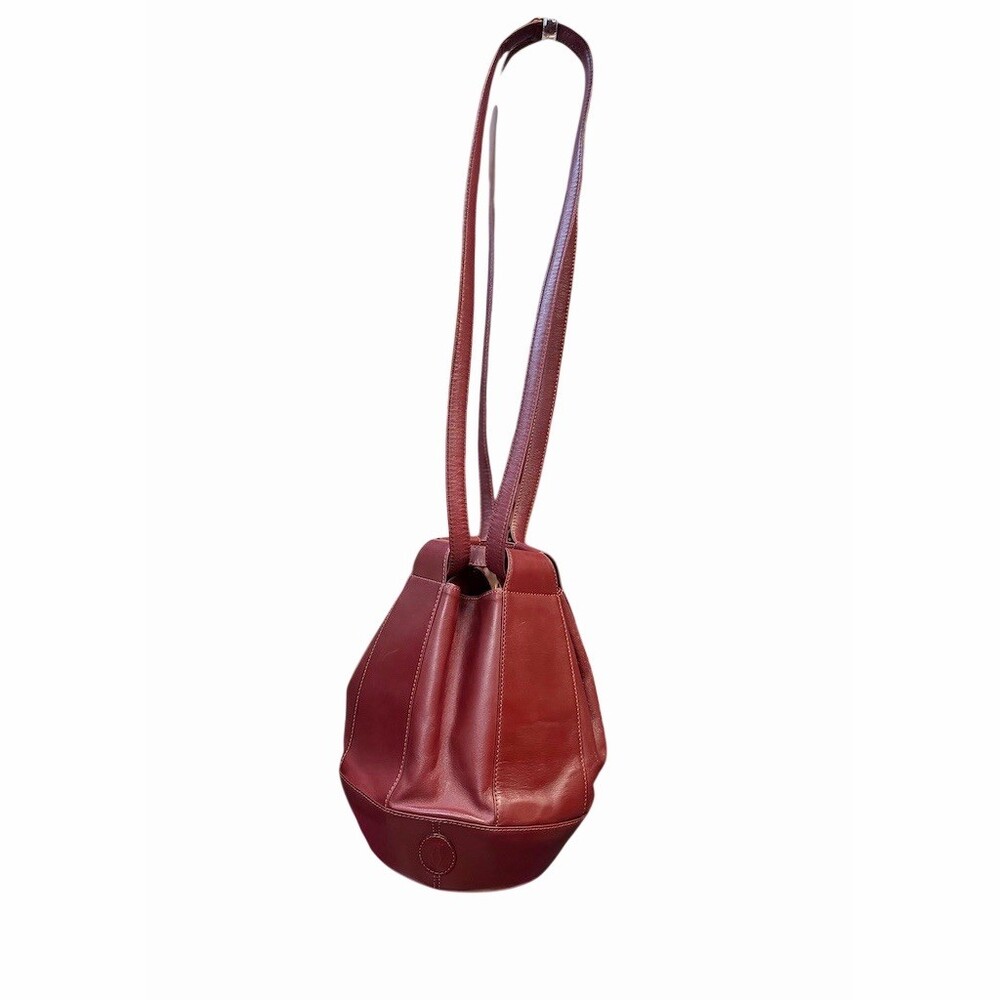 Vintage Cartier Must de Cartier Bordeaux Bucket Bag